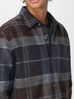 Overshirt Barbour in misto lana check