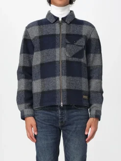 Overshirt Barbour in misto lana check