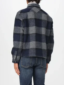 Overshirt Barbour in misto lana check