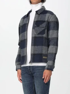Overshirt Barbour in misto lana check