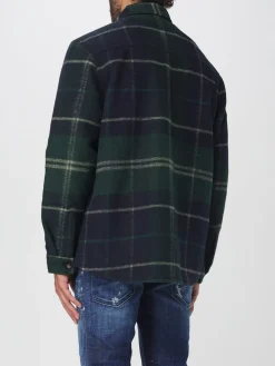 Overshirt Barbour in misto lana check