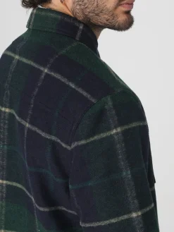 Overshirt Barbour in misto lana check