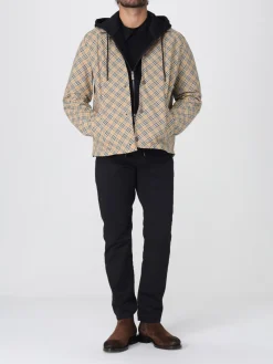 Overshirt Burberry in nylon con stampa Vintage Check