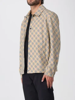 Overshirt Burberry in nylon con stampa Vintage Check