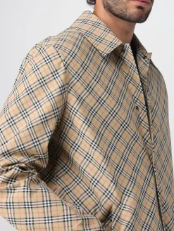 Overshirt Burberry in nylon con stampa Vintage Check