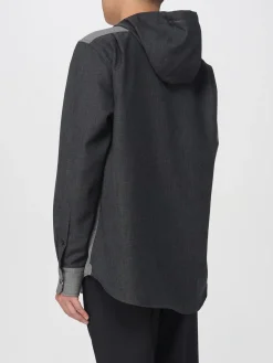 Overshirt con cappuccio Thom Browne in lana