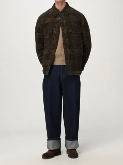 Overshirt Isabel Marant in lana con stampa Check