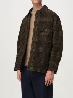 Overshirt Isabel Marant in lana con stampa Check