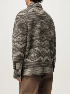 Overshirt Isabel Marant in lana con motivo etnico