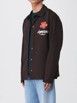 Overshirt Kenzo in nylon con logo