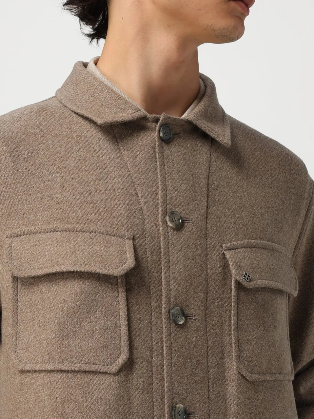 Overshirt Tagliatore in misto lana