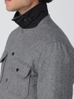 Overshirt Woolrich in misto lana check