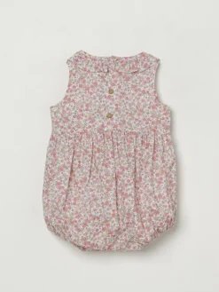 Pagliaccetto in cotone floreale Teddy & Minou