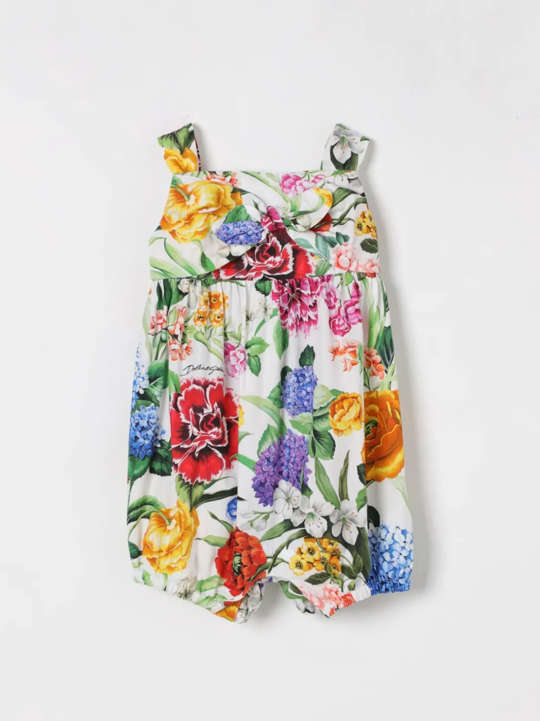 Pagliaccetto in popeline di cotone floreale Dolce & Gabbana