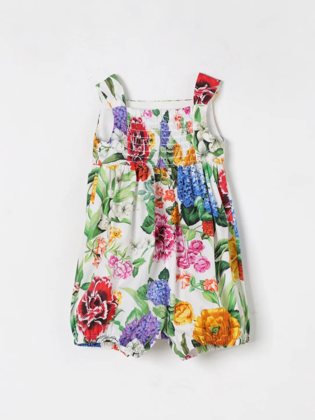 Pagliaccetto in popeline di cotone floreale Dolce & Gabbana