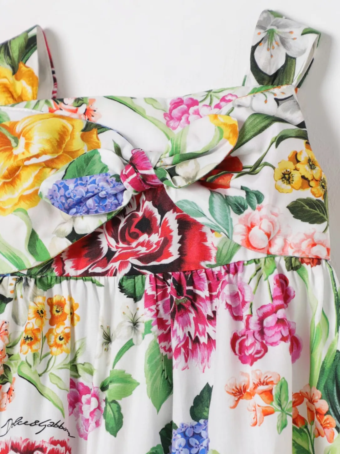 Pagliaccetto in popeline di cotone floreale Dolce & Gabbana