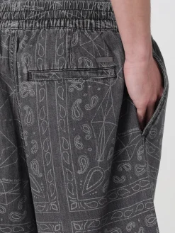 Pantaloncino Armani Exchange in lino e cotone stampato