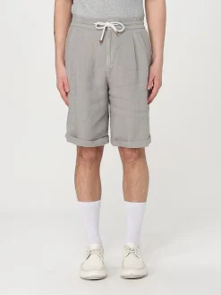 Pantaloncino con coulisse Brunello Cucinelli in lino