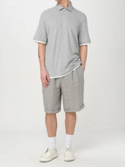 Pantaloncino con coulisse Brunello Cucinelli in lino