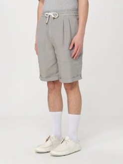 Pantaloncino con coulisse Brunello Cucinelli in lino