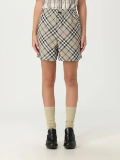 Pantaloncino con coulisse check Burberry