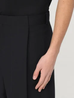 Pantaloncino con pince Balmain in lana