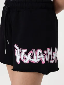 Pantaloncino Disclaimer in cotone con logo