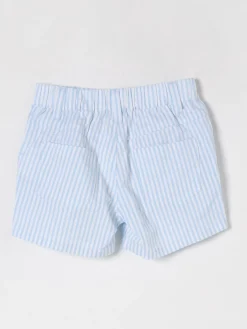 Pantaloncino in cotone a righe con Teddy Moschino