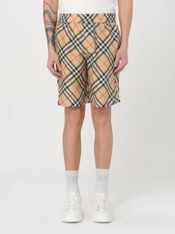 Pantaloncino in seta check Burberry