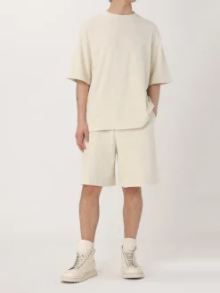 Pantaloncino Off-White in cotone con motivo logo