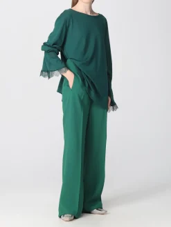 Pantalone Alberta Ferretti in enver satin