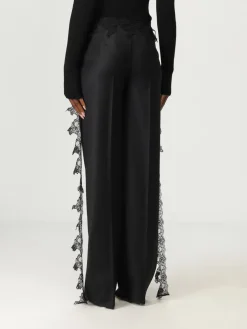 Pantalone Blumarine in misto lana vergine con inserti in pizzo