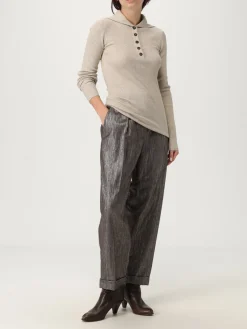 Pantalone Brunello Cucinelli in misto cotone lurex