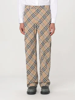 Pantalone Burberry in cotone con motivo Vintage Check