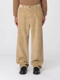 Pantalone Burberry in velluto con stampa