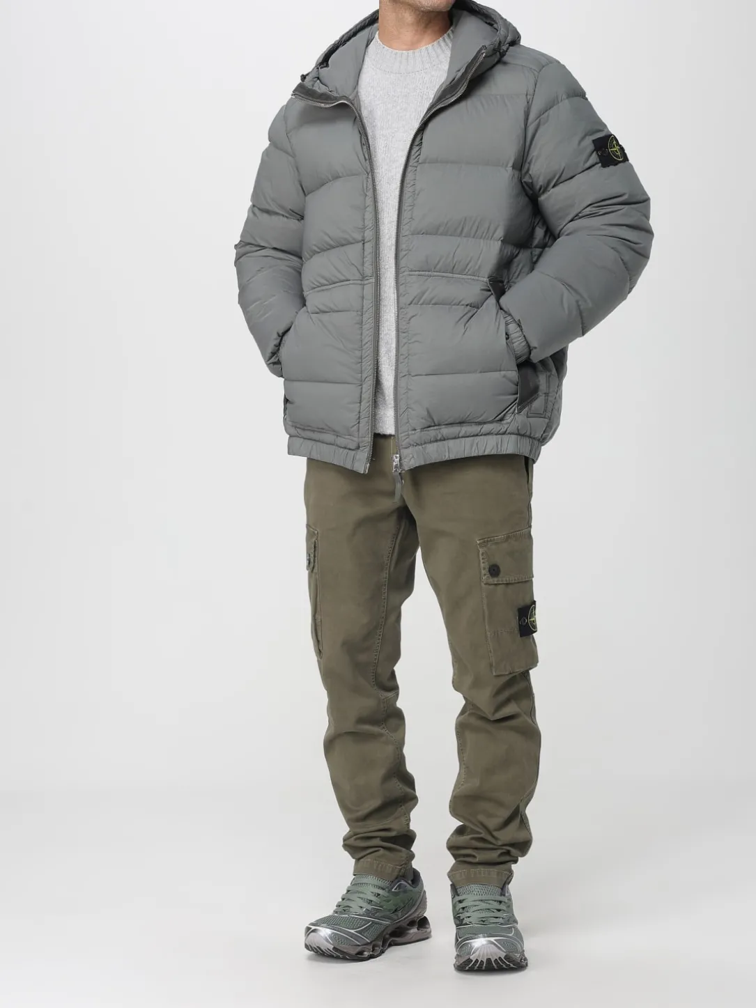 Pantalone cargo Stone Island in cotone stretch