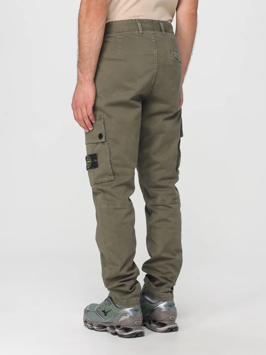 Pantalone cargo Stone Island in cotone stretch