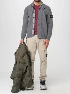 Pantalone cargo Stone Island in cotone stretch