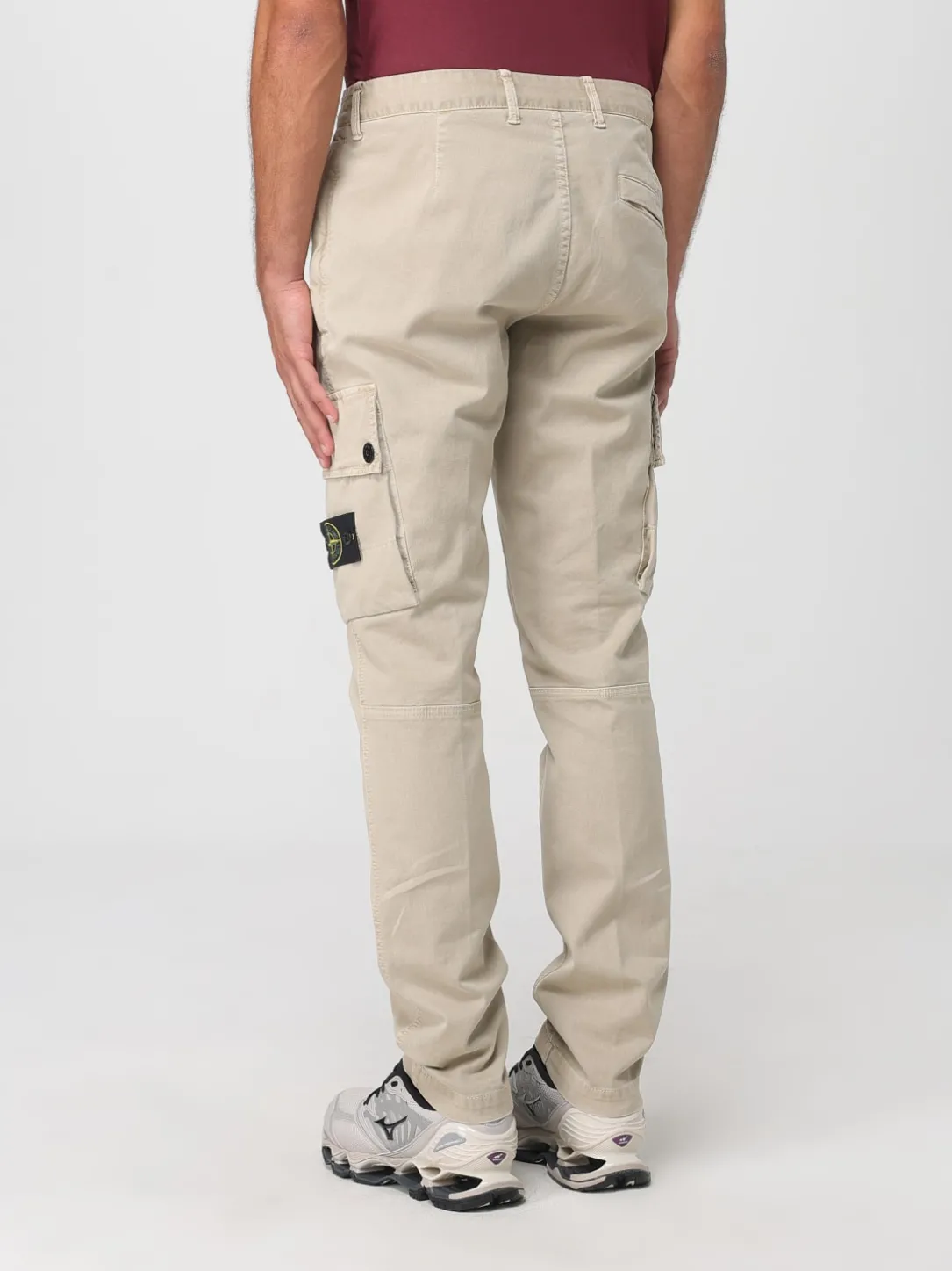 Pantalone cargo Stone Island in cotone stretch