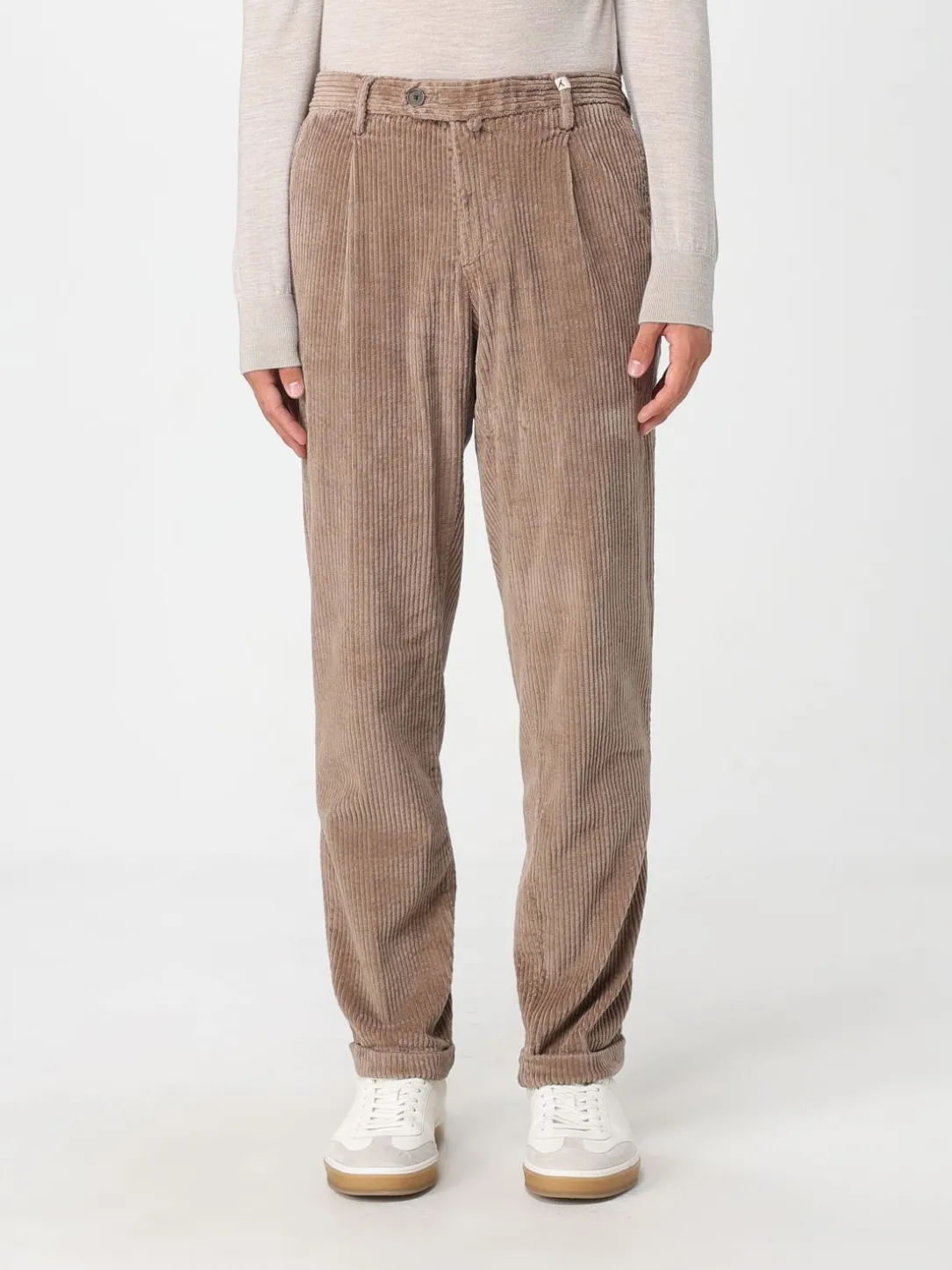 Pantalone Carrot regular in velluto Myths