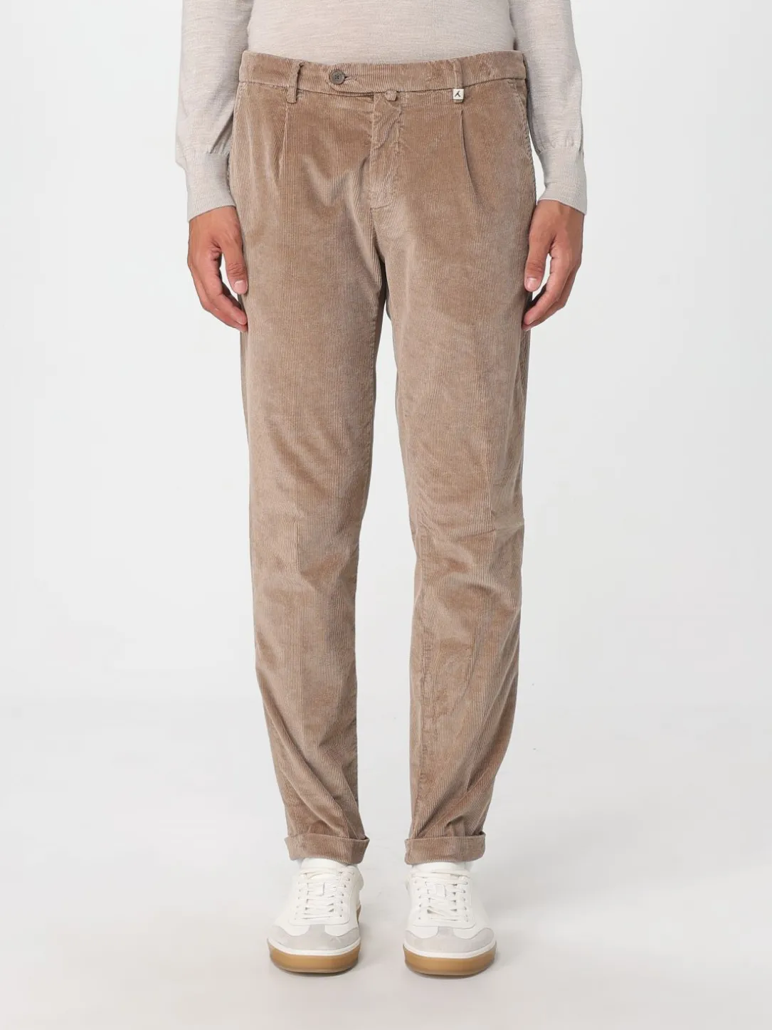 Pantalone Carrot regular in velluto mille righe Myths