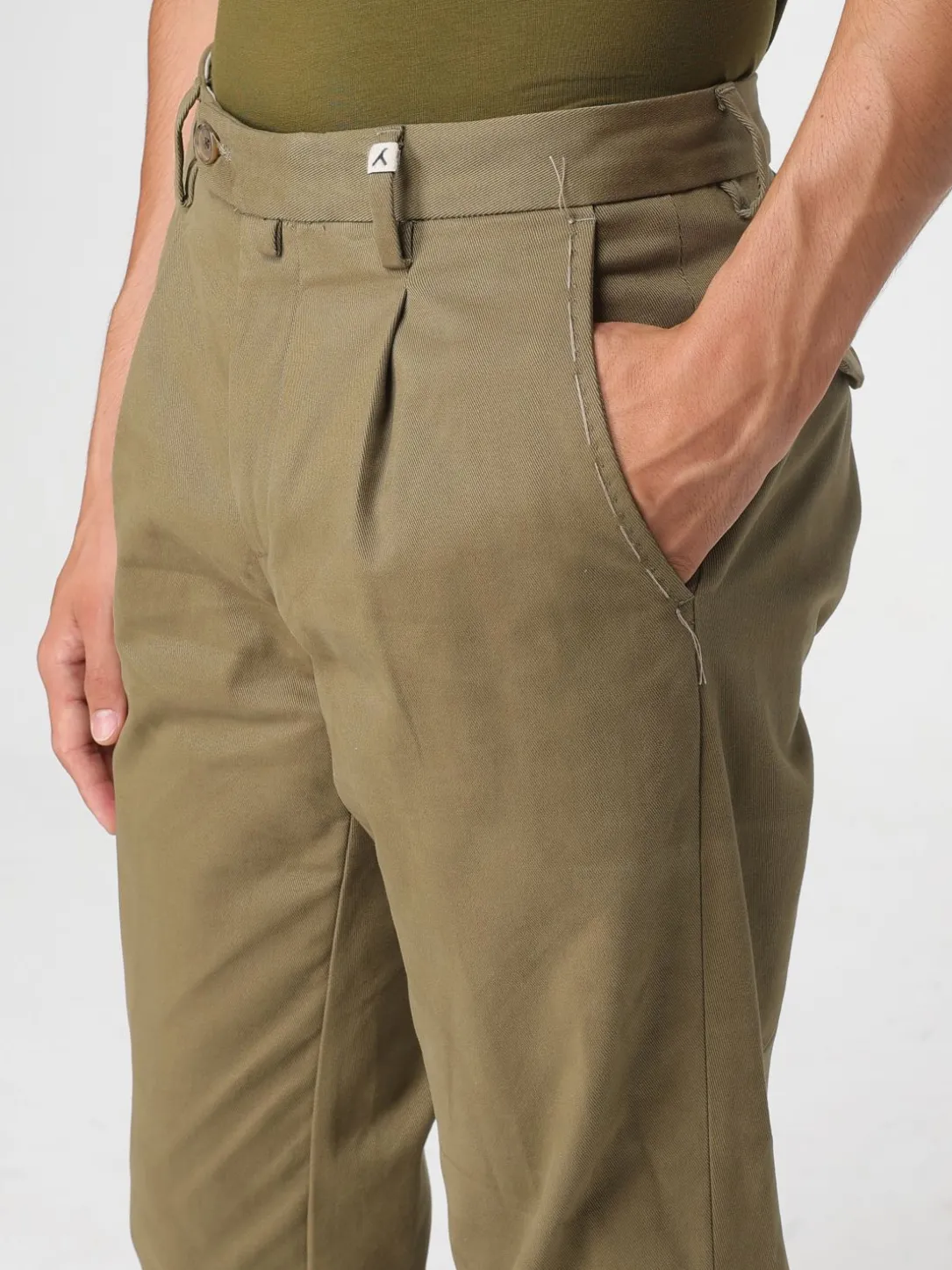 Pantalone chino Myths in gabardine di cotone