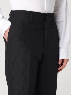 Pantalone classico Fendi in misto lino