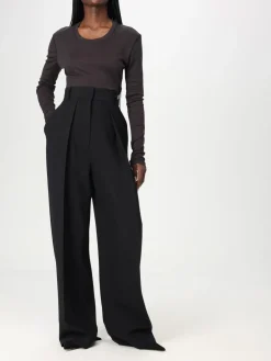 Pantalone classico Khaite in misto viscosa