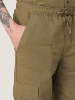 Pantalone Colmar in cotone e lino