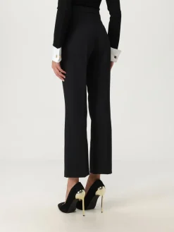 Pantalone cropped Elisabetta Franchi in crêpe