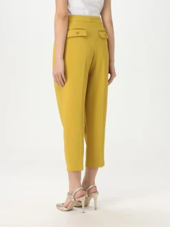 Pantalone cropped Elisabetta Franchi in crêpe
