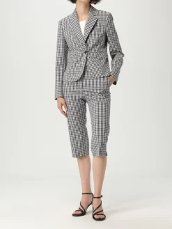 Pantalone cropped Liu Jo in jersey vichy