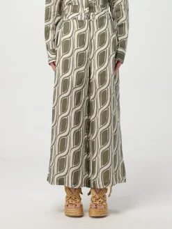 Pantalone cropped Liu Jo in ramie stampato