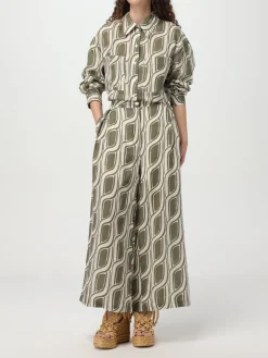 Pantalone cropped Liu Jo in ramie stampato